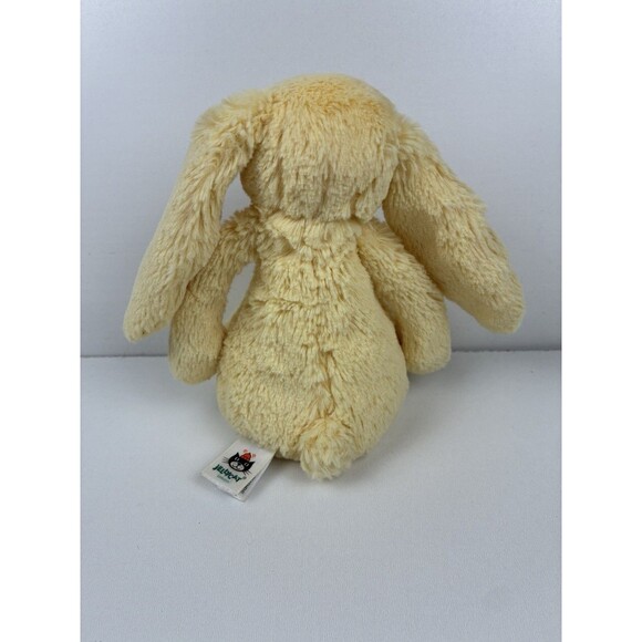 Jellycat Bashful Lemon Bunny Rare Yellow Tail 8” Small Plush RETIRED - Picture 7 of 10